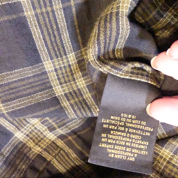 Cole Haan Country black leather jacket coat men’s medium heavy thick imported - Picture 10 of 10